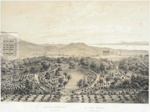 4 Αποψις του κήπου των Ανακτόρων.