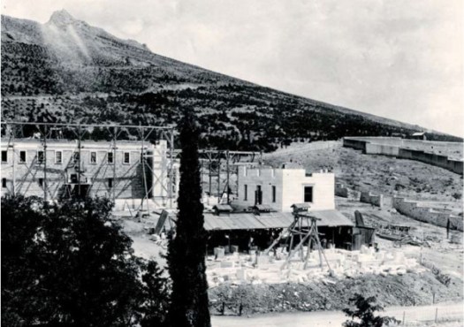 Η κατασκευή της Γενναδείου Βιβλιοθήκης, ca. 1924.