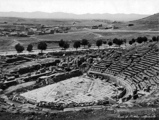 Αφοί Ρωμαΐδη, τέλη 19ου αιώνα, Αθήνα, άποψη του θεάτρου Διονύσου.